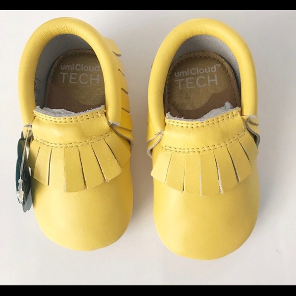 NWT! Umi Yellow Moccasins - Picture 2 of 3